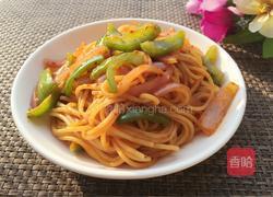 素炒意面的做法图解10