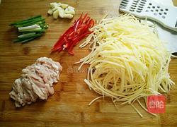 土豆丝炒肉的做法图解3
