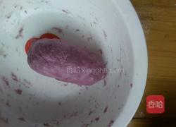 紫薯玫瑰花馒头的做法图解3