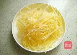 青椒土豆丝炒饭的做法图解4