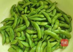 卤毛豆电饭锅版的做法图解1