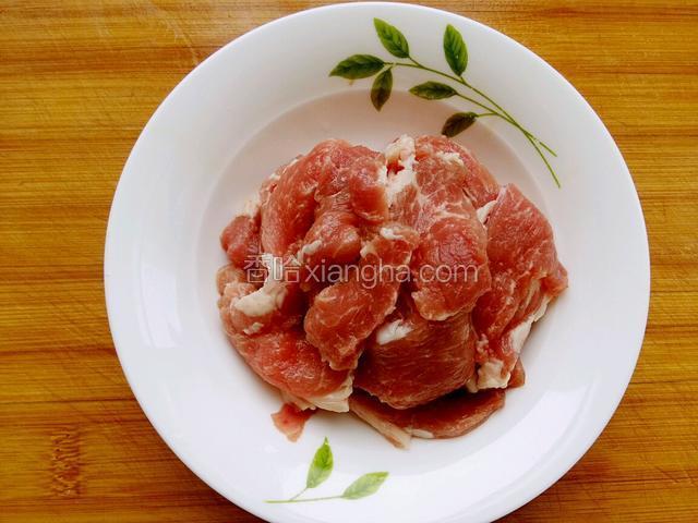肉切片(我用的是梅花肉，如果是五花肉更好)