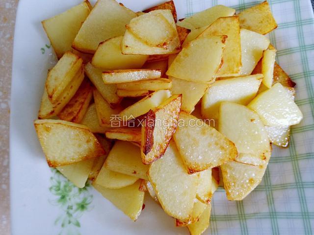 煎熟捞出备用