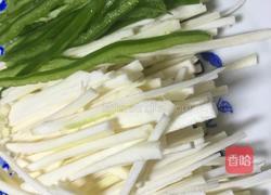茭白青椒肉丝的做法图解5