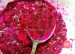 火龙果藕粉糕的做法图解2