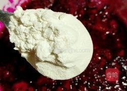 火龙果藕粉糕的做法图解5