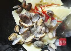 酸笋炒花蛤的做法图解8