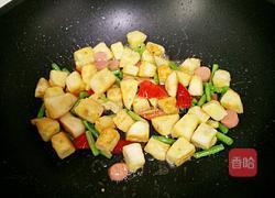 豆角火腿炒馒头的做法图解8
