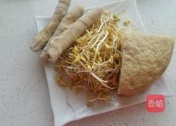 大豆芽调面筋的做法图解1