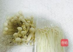 肉末双菇的做法图解1