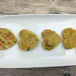 五彩蔬菜豆渣饼的做法[图]
