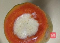 木瓜椰汁冻。的做法图解5