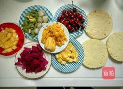 没有抹刀做的奶油水果蛋糕的做法图解2