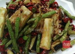 干煸茄子豆角的做法图解5
