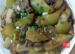 瓠子烧肉的做法图解3