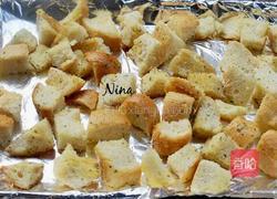 香烤法棍面包粒的做法图解3