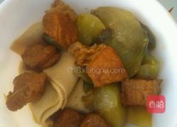 红烧肉烧茄子豆皮的做法图解7