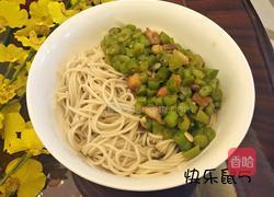 肉丁豆角打卤面的做法图解11