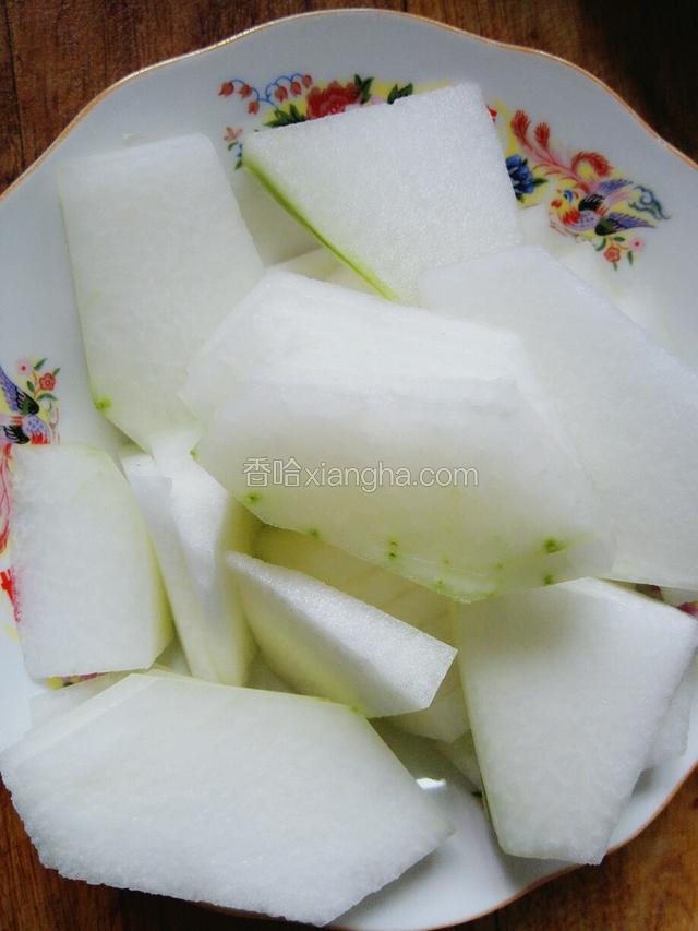 冬瓜去皮切片