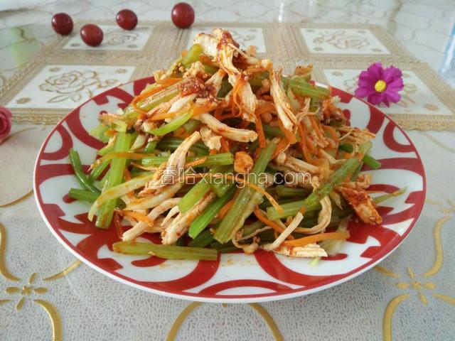 麻辣红油鸡丝