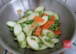 丝瓜炒毛豆的做法图解4