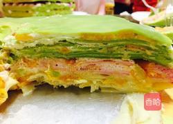 三色千层蛋糕的做法图解9