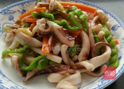 酒香炒鲜鱿的做法图解4