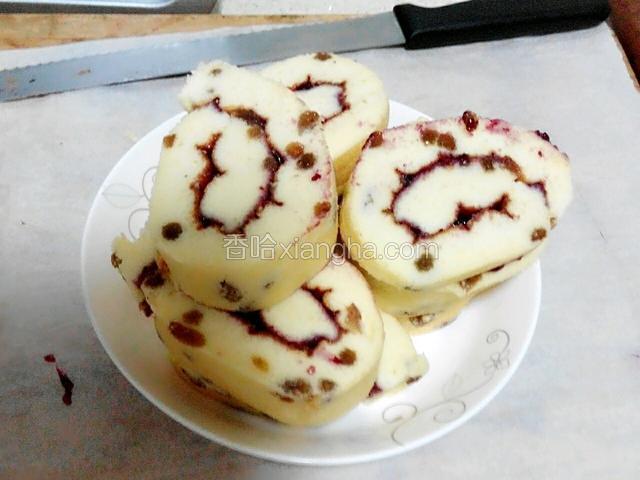蓝莓提子蛋糕卷