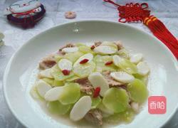 青笋炒山药肉的做法图解9
