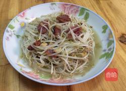 腊肠炒芽菜的做法图解7