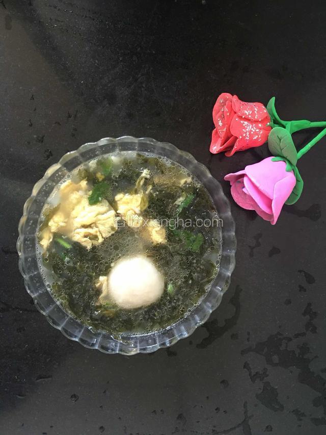 紫菜鸡蛋鱼丸汤