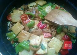 双椒豆腐的做法图解6