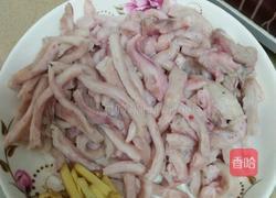 青椒炒猪小肚的做法图解3