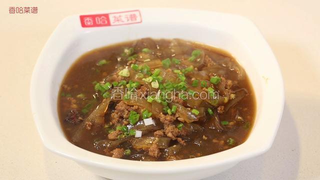 肉沫烧粉条