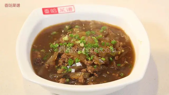 肉沫烧粉条