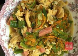 南瓜花炒鸡蛋的做法图解4