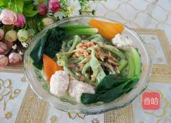 海米肉丸蔬菜面的做法图解12