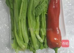 芝麻酱拌油麦菜的做法图解1