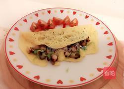 鱿鱼煎蛋包的做法图解6