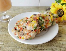 虾仁五色菜饼[图]