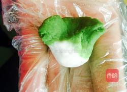 豆沙馅白菜馒头的做法图解6
