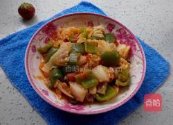 茄汁青椒卷心菜的做法图解7