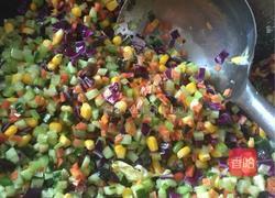 五彩蛋炒饭的做法图解4