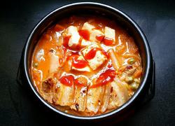 辣白菜豆腐汤