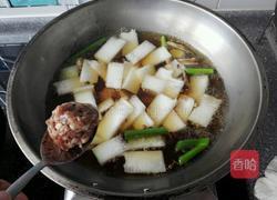 羊肉丸子氽冬瓜的做法图解4