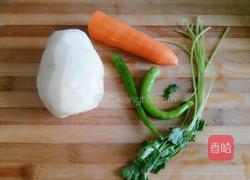 凉拌胡萝卜土豆丝的做法图解1