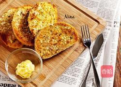 蒜香黄油烤馒头片的做法图解4