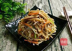 牛肚炒金针菇的做法图解6