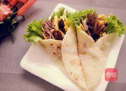 时蔬牛肉卷饼的做法图解13