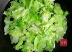 爆炒火腿圆白菜的做法图解2